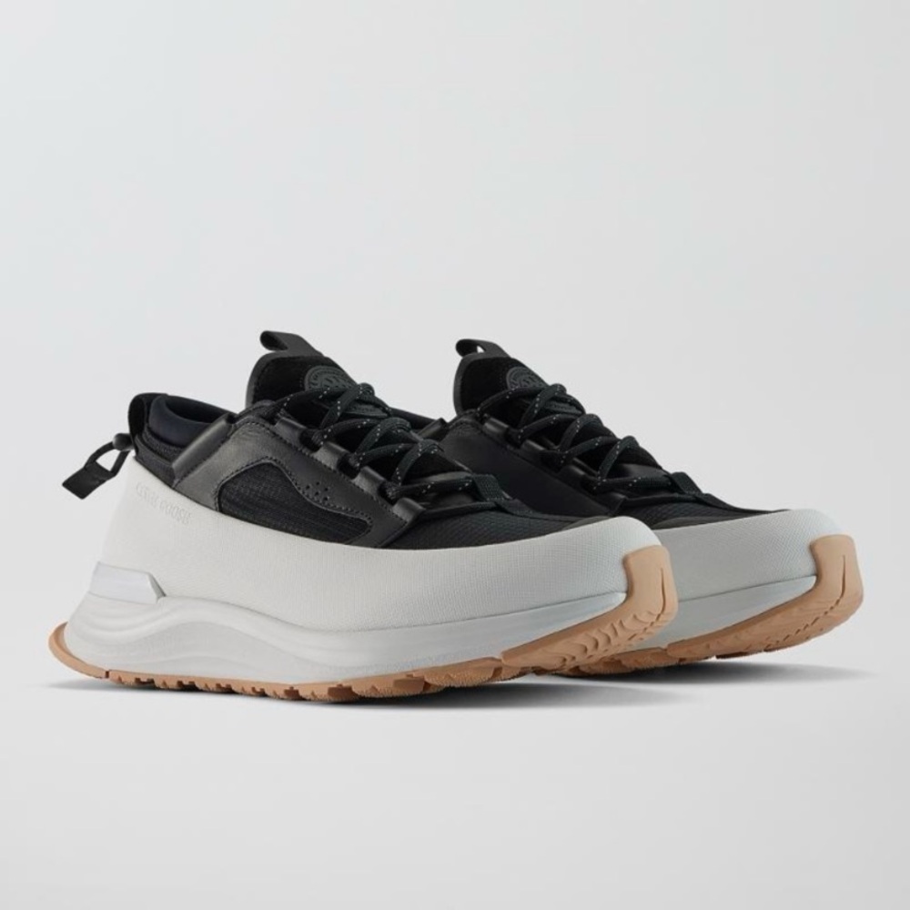 Canada Goose Black and White Glacier Trail Sneaker